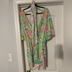 XL EUC LILLY PULITZER ROMPER WITH TIE